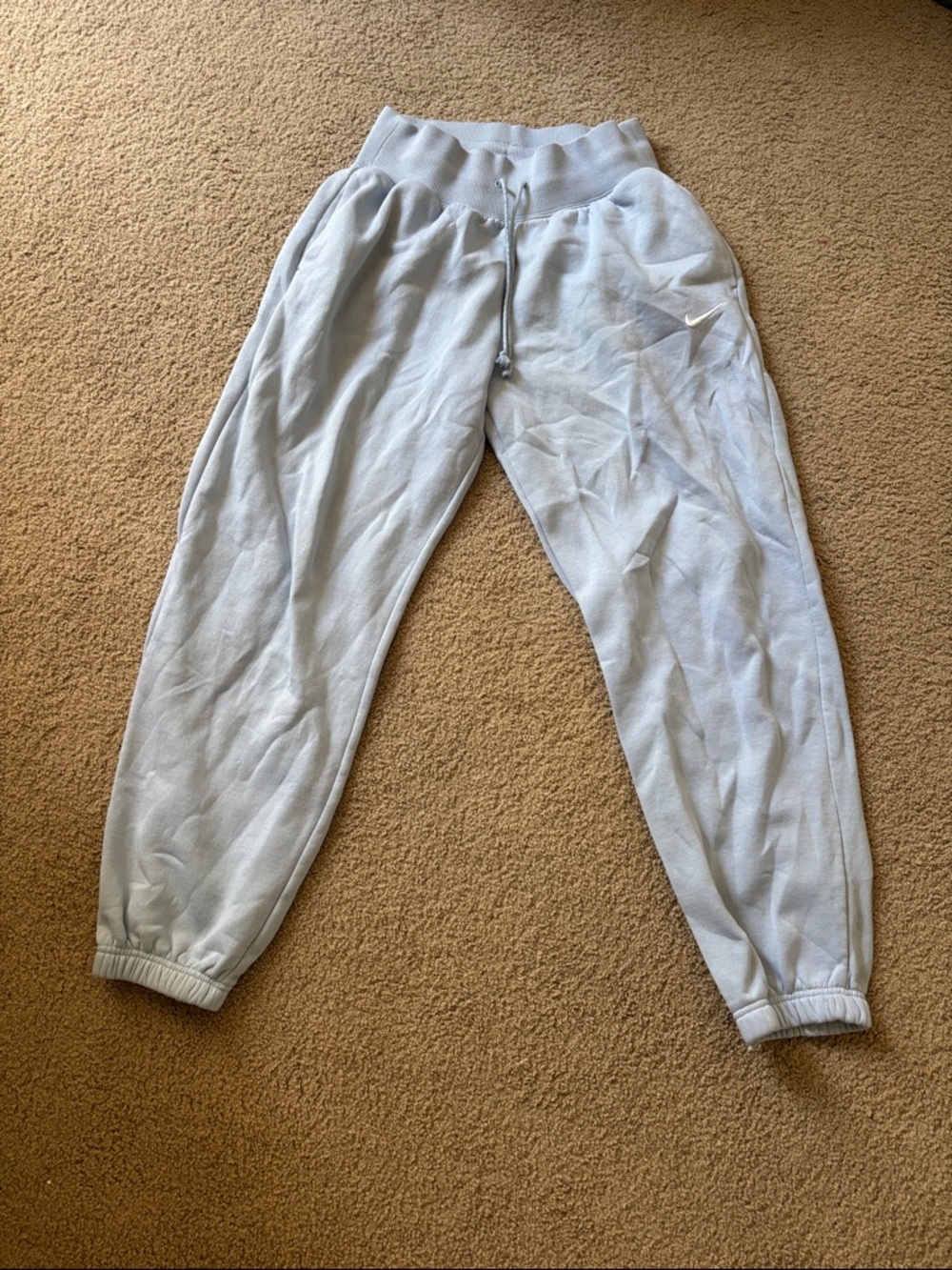 NIKE Men's Light Blue Fleece Joggers